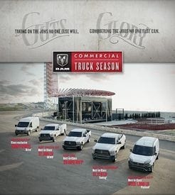 During Ram Commercial Truck Season, the $500 SAF Member Benefit Discount is stackable with other offers. 