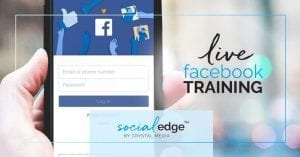 Crystal Media's Live Facebook Training is available at an introductory price of $597 (regularly priced at $797). SAF members save an additional 10 percent — making the price $537 for the entire training program. This offer ends July 10, with the first session starting on July 11.