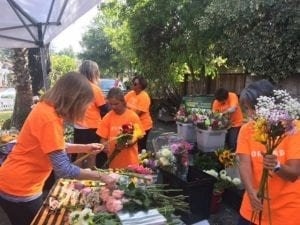 In Oakland, California, Valerie Ow of J. Miller Flowers said everyone who participated in the event, either as a Happiness Ambassador or as a recipient, was “touched by the outpouring of goodwill and happiness, all while being surrounded by flowers!”