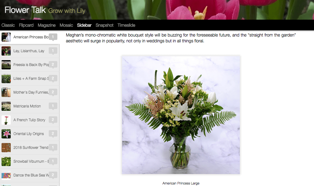 Sun Valley Farms, the 2014 Floral Management Marketer of the Year winner, created a special bouquet in honor of Meghan Markle. 