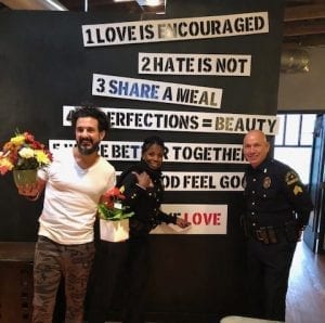 In Texas, McShan Florist teamed up with the Dallas Police Department for its Petal It Forward event