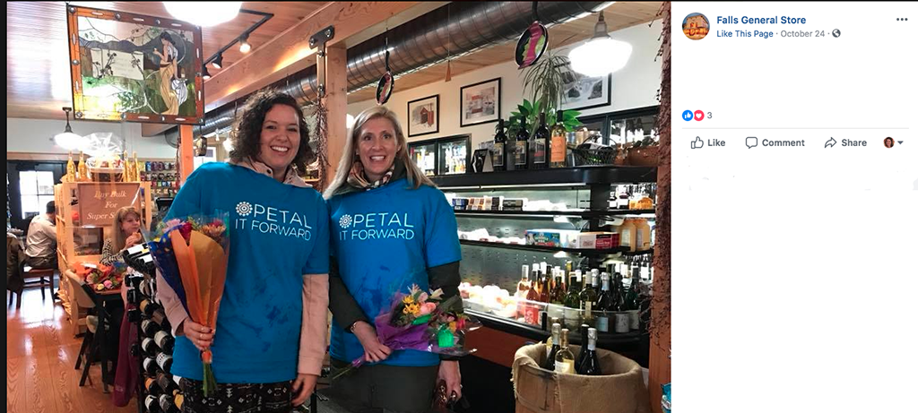 Facebook Live videos proved a popular marketing tactic for Petal It Forward 2018. Forget-Me-Not Flowers and Gifts in Barre, Vermont. In addition to lots of great still images, the team also used live video to drum up excitement.