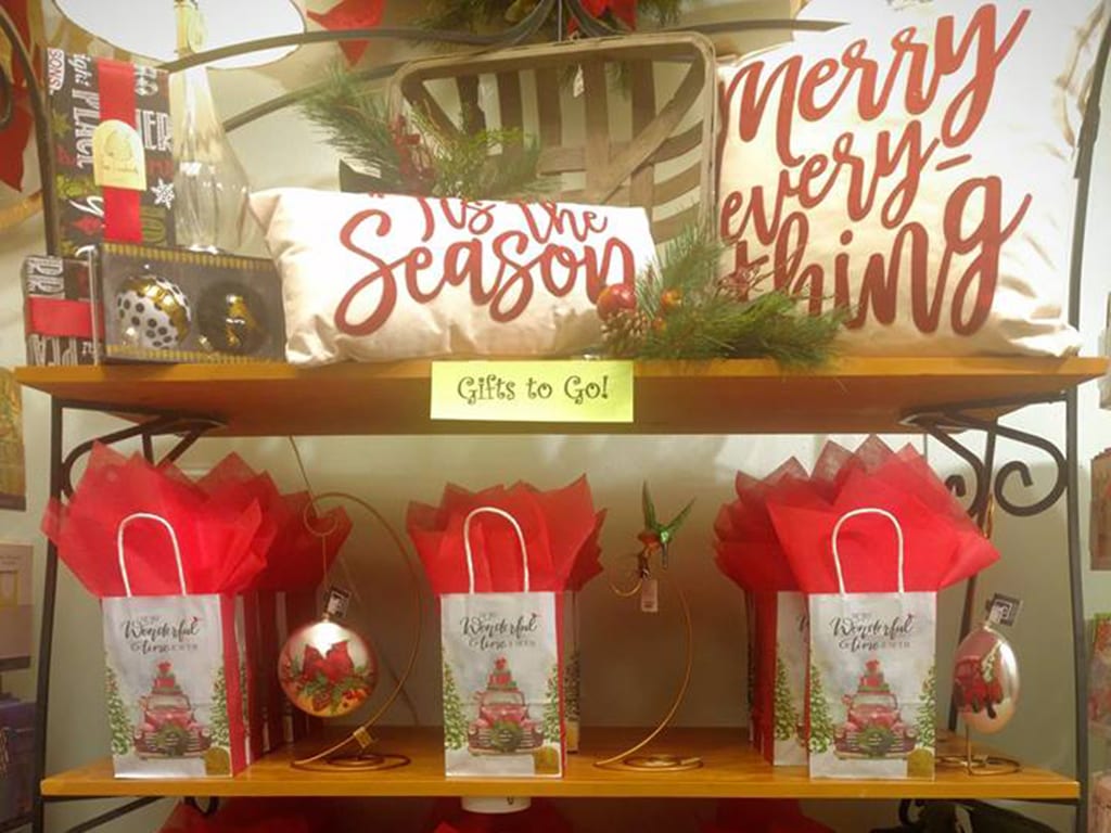 Creating vignettes for different customer types or setting up “gifts to go” make it easy for people to shop, thus allowing you to clear merchandise.