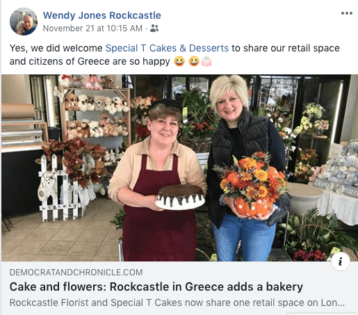 Rockcastle Florist started subletting one-third of the retail space at its Rochester, New York, location to a local baker who has increased foot traffic in droves. (photo credit: Mary Chao)