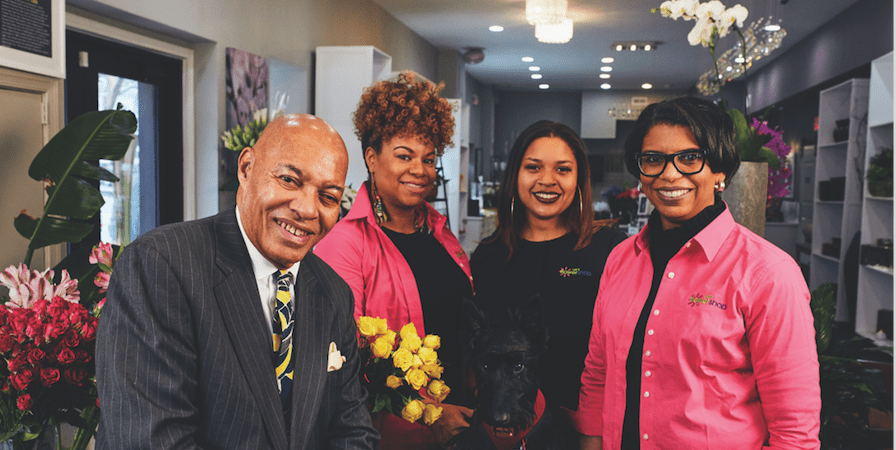 Stacie Lee Banks, AAF, a third-generation co-owner of Lee’s Flower and Card Shop in Washington, D.C., 