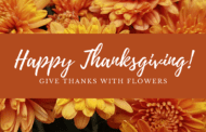 Remind Customers to Give Thanks with Flowers