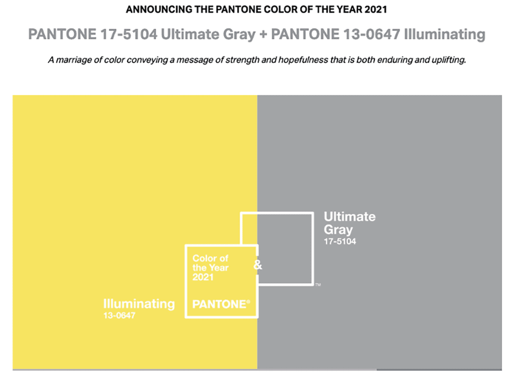 Pantone’s 2021 Colors of the Year Reflect Worry, Hope