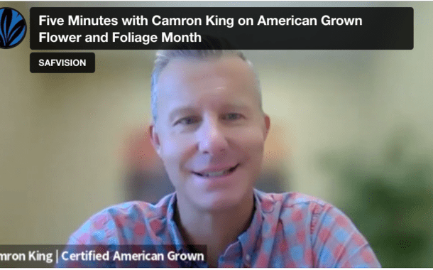 Five Minutes with Camron King on American Grown Flowers and Foliage Month